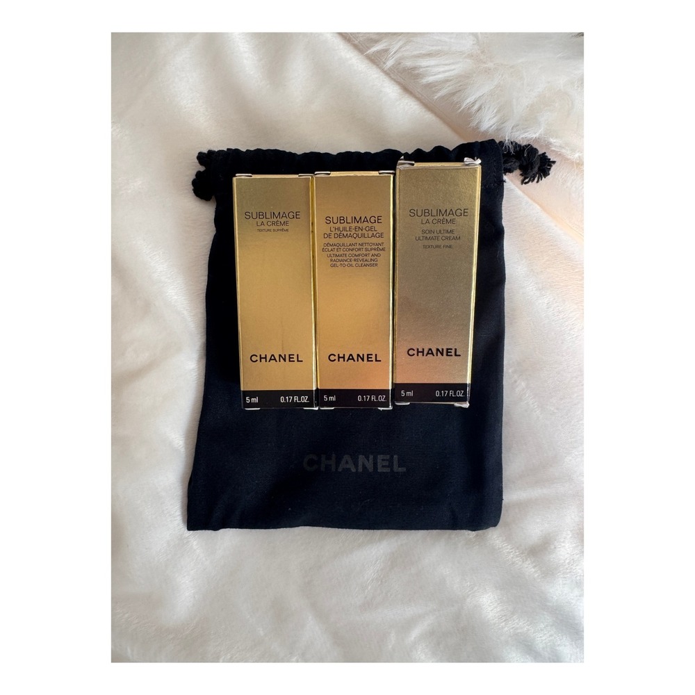 Chanel Sublimage Skincare Set Mini 5ml Cream Cleanser Luxury Bundle